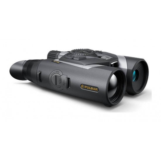 Thermal Imaging & Night Vision Multispectral Binoculars - Pulsar Symbion LRF DXT50 Pulsar Symbion LRF DXT50 – Professional magnesium multispectral 3-in-1 binoculars with a 1280x1024 thermal sensor, 4K digital sensor, 1500m laser rangefinder, and ballistic calculator