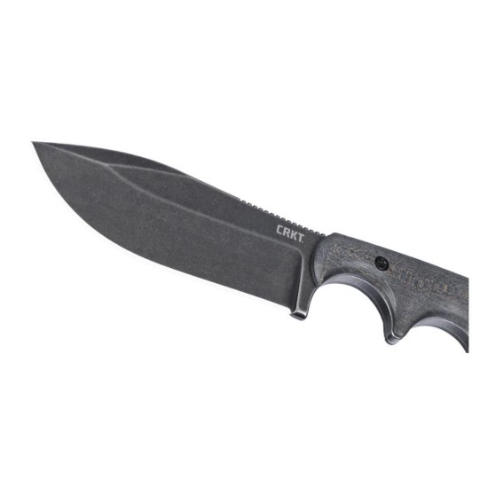CRKT Minimalist Nessmuk Wood Knife with Sheath CRKT Minimalist Nessmuk Wood collectible knife with 12C27 Sandvik blade, Stonewash finish, stabilized wood handle & thermoplastic sheath