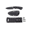 CRKT SIWI Knife Black - SK-5 Steel with Sheath