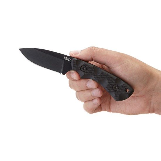 CRKT SIWI Knife Black - SK-5 Steel with Sheath CRKT SIWI fixed-blade tactical knife with SK-5 steel and sheath. Compact, extremely durable with a 5.08mm blade thickness. Ideal for outdoor & tactical use