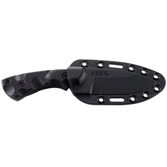 CRKT SIWI Knife Black - SK-5 Steel with Sheath CRKT SIWI fixed-blade tactical knife with SK-5 steel and sheath. Compact, extremely durable with a 5.08mm blade thickness. Ideal for outdoor & tactical use