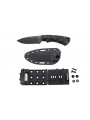 CRKT SIWI Knife Black - SK-5 Steel with Sheath