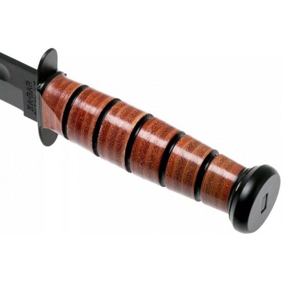 Θρυλικό μαχαίρι σταθερής λεπίδας KA-BAR Single Mark 1320 από ανθρακούχο ατσάλι 1095 Cro-Van, δερμάτινη λαβή & δερμάτινη θήκη. Ιδανικό για outdoor, tactical & survival