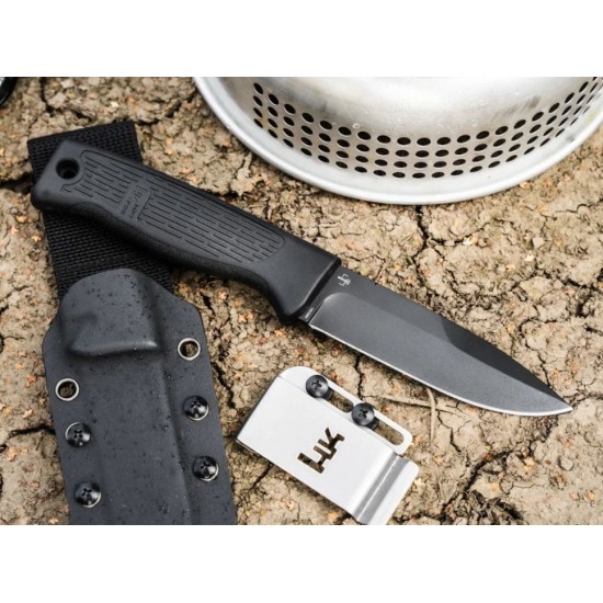 Μαχαίρι με θήκη Kydex - Heckler & Koch MP7 Personal Duty Knife Μαχαίρι σταθερής λεπίδας Heckler & Koch MP7 Personal Duty Knife (02HK001). Λεπίδα 14C28N Spear Point 11.3cm, λαβή FRN, full tang & θήκη Kydex με MOLLE