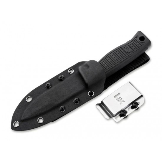 Μαχαίρι με θήκη Kydex - Heckler & Koch MP7 Personal Duty Knife Μαχαίρι σταθερής λεπίδας Heckler & Koch MP7 Personal Duty Knife (02HK001). Λεπίδα 14C28N Spear Point 11.3cm, λαβή FRN, full tang & θήκη Kydex με MOLLE