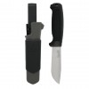 Morakniv Amberg Full Flat – Hybrid 108 mm knife made from 14C28N steel, ideal for outdoor food preparation & outdoor use.