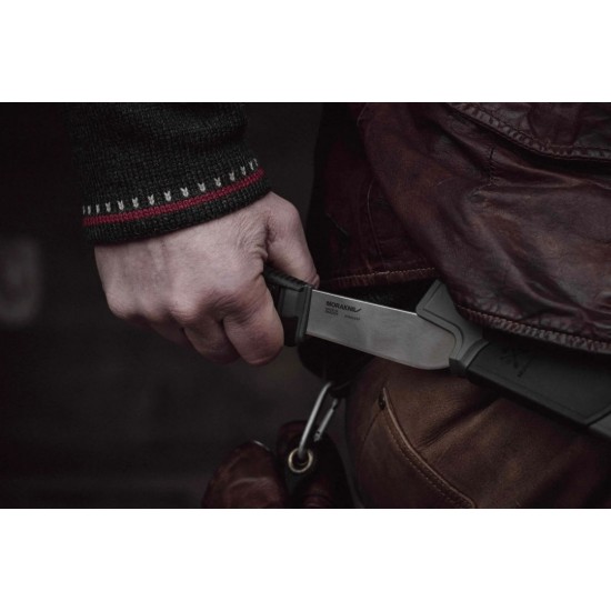 Μαχαίρι Morakniv Amberg Full Flat (S) - 14742 Morakniv Amberg Full Flat - Υβριδικό Μαχαίρι 108mm από Ατσάλι 14C28N, Ιδανικό για Προετοιμασία Φαγητού & Χρήση στην Ύπαιθρο