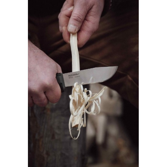 Μαχαίρι Morakniv Amberg Full Flat (S) - 14742 Morakniv Amberg Full Flat - Υβριδικό Μαχαίρι 108mm από Ατσάλι 14C28N, Ιδανικό για Προετοιμασία Φαγητού & Χρήση στην Ύπαιθρο