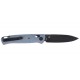 CRKT Counterpart Crossbar Lock Folding Knife - K430GKP CRKT Counterpart Crossbar Lock K430GKP folding knife by Ken Onion. 12C27 Sandvik Drop Point blade, IKBS bearings, gray GFRN handle & weight of 59.5g