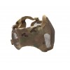 Airsoft Protective Half-Face & Ear Mask (Metal Mesh) - Strike System Multicam