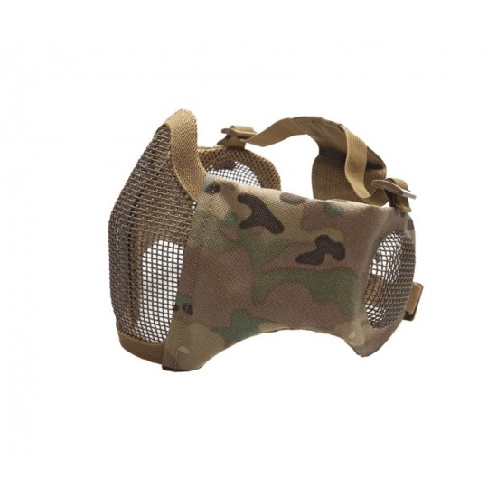 Μάσκα Airsoft Προστασίας Μισού Προσώπου & Αυτιών (Μεταλλικό Πλέγμα) - Strike System Multicam Strike Systems (ASG) Μάσκα προστασίας Multicam. Με μεταλλικό πλέγμα για εύκολη αναπνοή & στόχευση, προστασία κάτω προσώπου, μάγουλων & αυτιών με άνεση