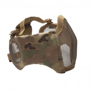 Μάσκα Airsoft Προστασίας Μισού Προσώπου & Αυτιών (Μεταλλικό Πλέγμα) - Strike System Multicam