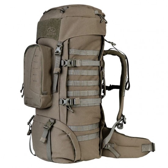 Σακίδιο Πλάτης Highlander Pinnacle Rucksack 90L Επιχειρησιακό Backpack Μεγάλων Αποστάσεων 90 Λίτρων από Rugged Νάιλον 1000D με Εσωτερικό Σκελετό Αλουμινίου, Πόρπες Duraflex και Αποσπώμενες Θήκες