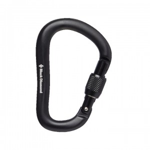 Καραμπίνερ Αναρρίχησης HMS & Ρελέ - Black Diamond RockLock Screwgate Black