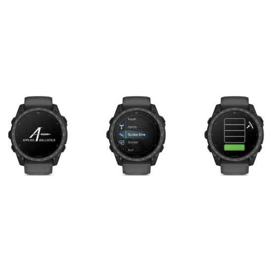 Garmin tactix 8 AMOLED 51mm Cerakote Coating - Επιχειρησιακό Ρολόι με Applied Ballistics