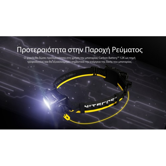 NITECORE CARBON BATTERY 12K HEADLAMP RUNTIME KIT