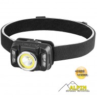 350LM HEADLAMP WITH UV COB RED SMD HYBRID SYSTEM ALPIN