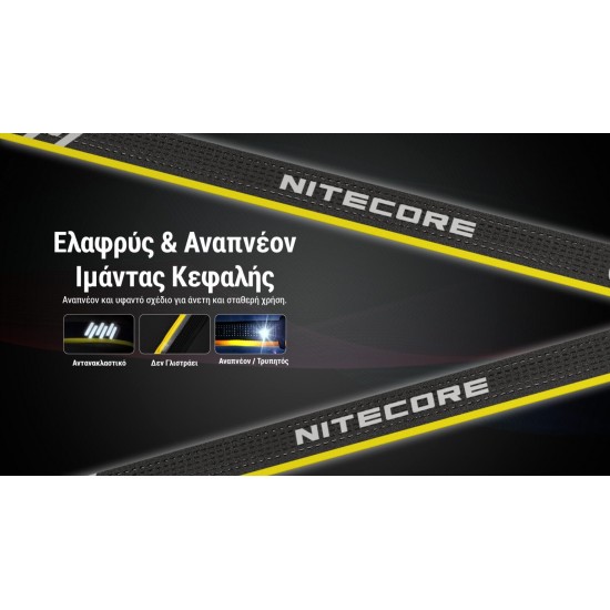 LED NITECORE HEADLAMP HA15 UHE LIGHTWEIGHT 400LUMENS