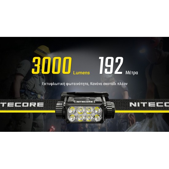 LED NITECORE HEADLAMP HC75 UHE 3000 LUMENS