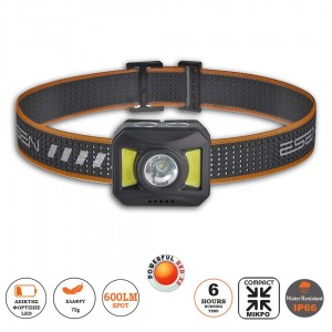 HEADLIGHT RED COB ALPIN 600LM HEADLIGHT RED COB ALPIN 600LM