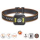 HEADLIGHT RED COB ALPIN 600LM