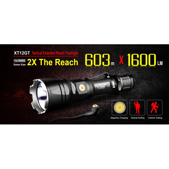 ΕΠΙΧΕΙΡΗΣΙΑΚΟΣ ΦΑΚΟΣ KLARUS XT12GT 1600lumens