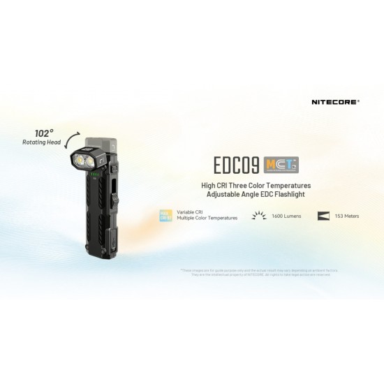 LED NITECORE EDC09 MCT 1600LUMENS