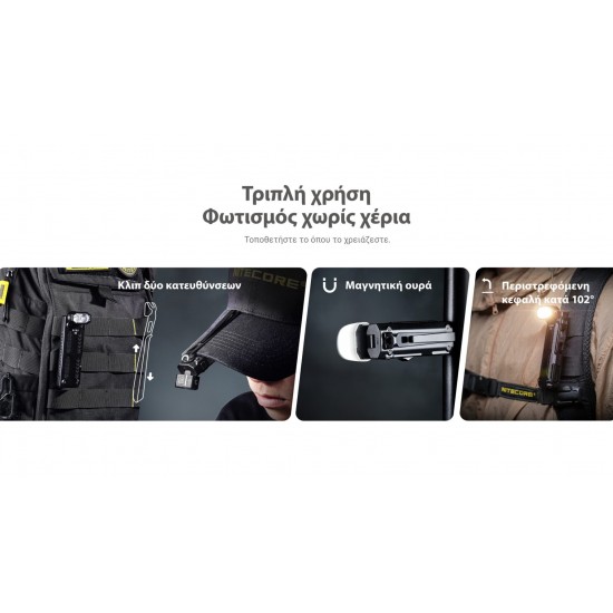 LED NITECORE EDC09 MCT 1600LUMENS