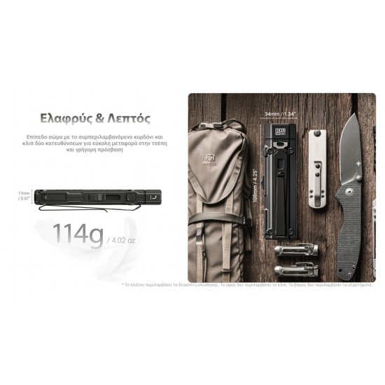 LED NITECORE EDC09 MCT 1600LUMENS