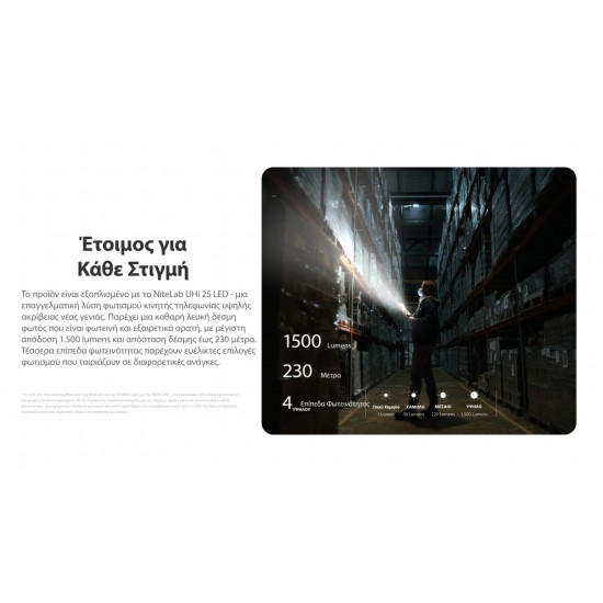 LED NITECORE EDC17 3 SOURCES LIGHT