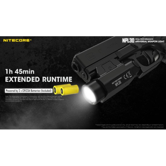 ΦΑΚΟΣ LED NITECORE NPL30 2xCR123 ΦΑΚΟΣ LED NITECORE NPL30 2xCR123