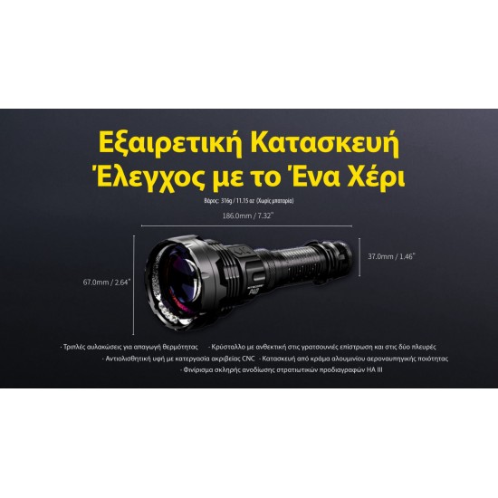 LED NITECORE PRECISE P40 ULTRA LONG THROW 2900M