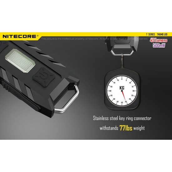 LED NITECORE THUMB LEO 45 LUMENS