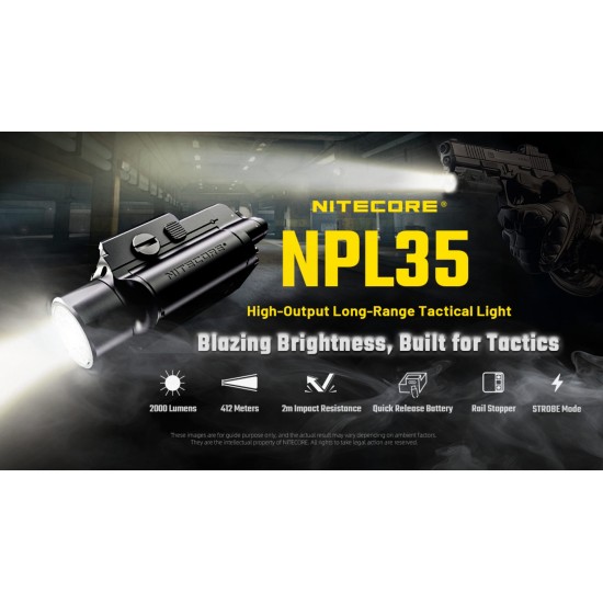 ΦΑΚΟΣ ΟΠΛΟΥ LED NITECORE NPL35 2000LUMENS 412METERS
