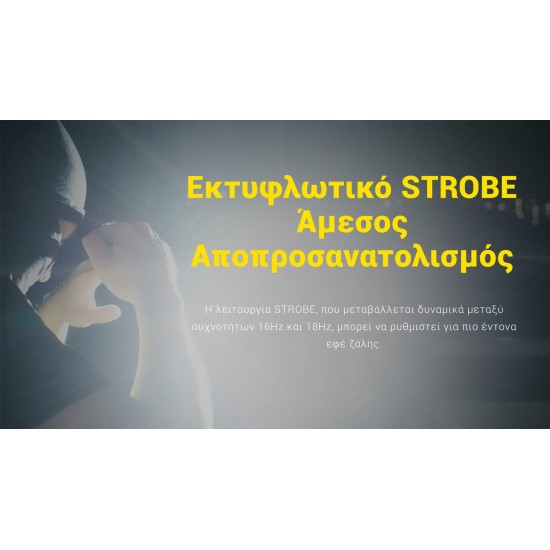 ΦΑΚΟΣ ΟΠΛΟΥ LED NITECORE NPL35 2000LUMENS 412METERS