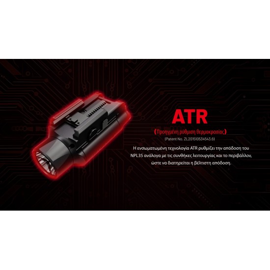 ΦΑΚΟΣ ΟΠΛΟΥ LED NITECORE NPL35 2000LUMENS 412METERS
