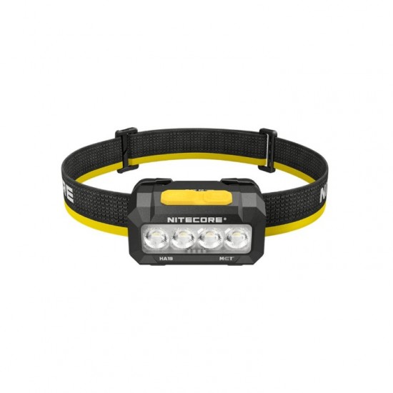 Φακός Κεφαλής LED Nitecore HA19, 600 lumens MCT, RGB, CRI Φακός κεφαλής Nitecore HA19 (600 Lumens) με MCT UHE LED (3000K-6500K), έγχρωμο φωτισμό RGB, στεγανότητα IP68 & τροφοδοσία με 2xAA. 5 χρόνια εγγύηση