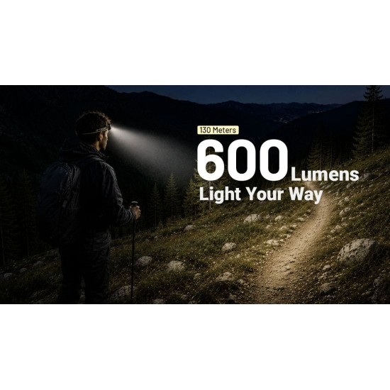 Φακός Κεφαλής LED Nitecore HA19, 600 lumens MCT, RGB, CRI Φακός κεφαλής Nitecore HA19 (600 Lumens) με MCT UHE LED (3000K-6500K), έγχρωμο φωτισμό RGB, στεγανότητα IP68 & τροφοδοσία με 2xAA. 5 χρόνια εγγύηση