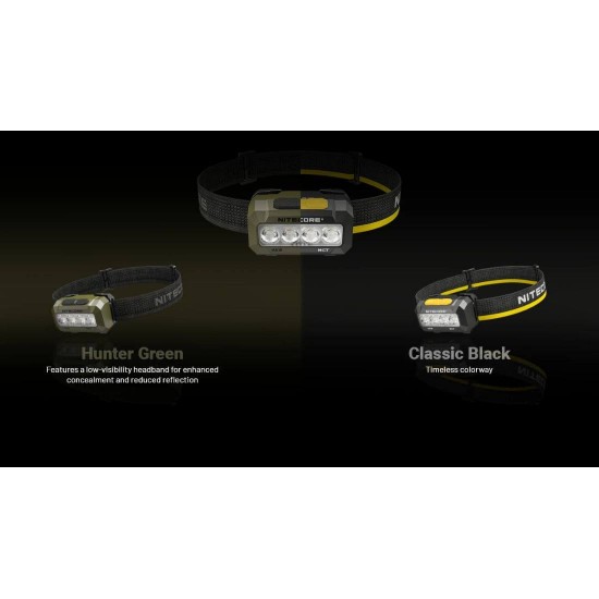 Φακός Κεφαλής LED Nitecore HA19, 600 lumens MCT, RGB, CRI Φακός κεφαλής Nitecore HA19 (600 Lumens) με MCT UHE LED (3000K-6500K), έγχρωμο φωτισμό RGB, στεγανότητα IP68 & τροφοδοσία με 2xAA. 5 χρόνια εγγύηση