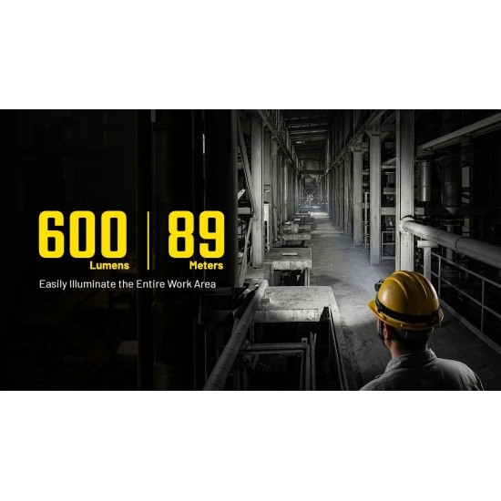 Φακός Κεφαλής LED Nitecore NWH20 E-Focus Work 600 Lumens Nitecore NWH20 600 Lumens φακός κεφαλής εργασίας με ηλεκτρονική εστίαση E-focus, ουδέτερο λευκό φως 4500K, επαναφορτιζόμενη μπαταρία WLB40 4000mAh & στεγανότητα IP66