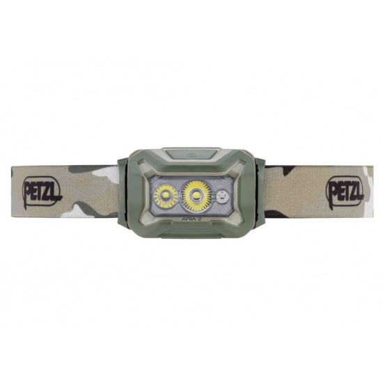 Φακός Κεφαλής Petzl ARIA 2 RGB (450/600 Lumens) - Αδιάβροχος - Stealth