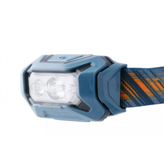 Φακός Κεφαλής Petzl Aria 2R RGB 625lm Premium αδιάβροχος (IP67) επαναφορτιζόμενος φακός κεφαλής Petzl Aria 2R RGB 625 Lumens. Με λευκό, κόκκινο, πράσινο, μπλε LED & μπαταρία CORE. Εγγύηση 5 έτη
