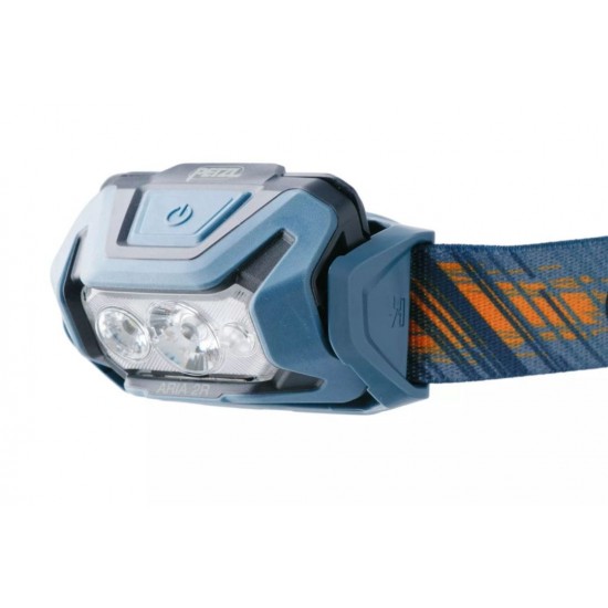 Φακός Κεφαλής Petzl Aria 2R RGB 625lm Premium αδιάβροχος (IP67) επαναφορτιζόμενος φακός κεφαλής Petzl Aria 2R RGB 625 Lumens. Με λευκό, κόκκινο, πράσινο, μπλε LED & μπαταρία CORE. Εγγύηση 5 έτη