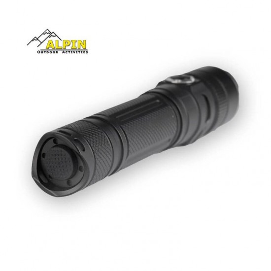 Φακός Alpin FOCUS+ 1200 Lumens 5000mah Συνεχές Επαναφορτιζόμενος εστιαζόμενος φακός Alpin FOCUS+ 1200Lm με συνεχές AC-DC φως. Διαθέτει 3X zoom, μπαταρία 5000mAh 21700, τεχνολογία ATC & θύρα USB-C