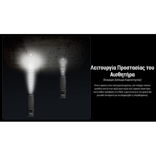 Φακός Nitecore EDC 23 UHi LED, 2500 Lumens, Strobe Ready Επαγγελματικός επιχειρησιακός φακός Led Nitecore EDC23 UHi με ισχύ 2500 Lumens και εμβέλεια 280m. Διαθέτει OLED οθόνη, τεχνολογία Strobe Ready και φόρτιση USB-C