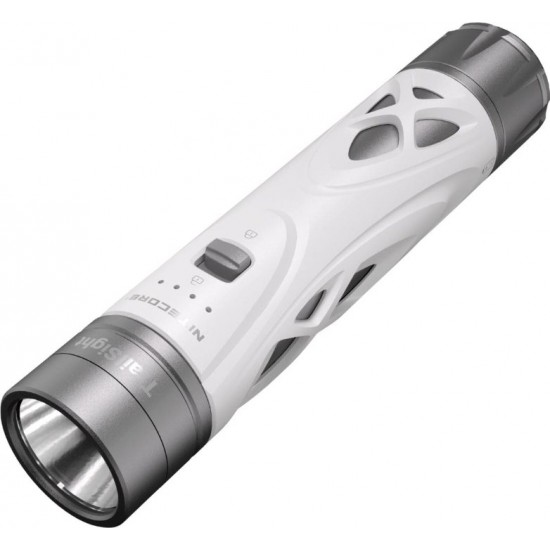 LED Flashlight Nitecore TrailSight 1200 Lumens (530m) Nitecore TrailSight LED flashlight made from magnesium alloy. 1200 Lumens output, 530m beam distance, NiteLab UHi 20 LED, IP68 waterproof rating & USB-C charging for Trail Running