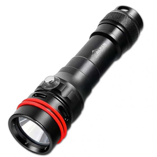 Alpin ES09-C HydroSphere 2 – Diving Flashlight 1800LM – Battery Indicator – Waterproof up to 100m