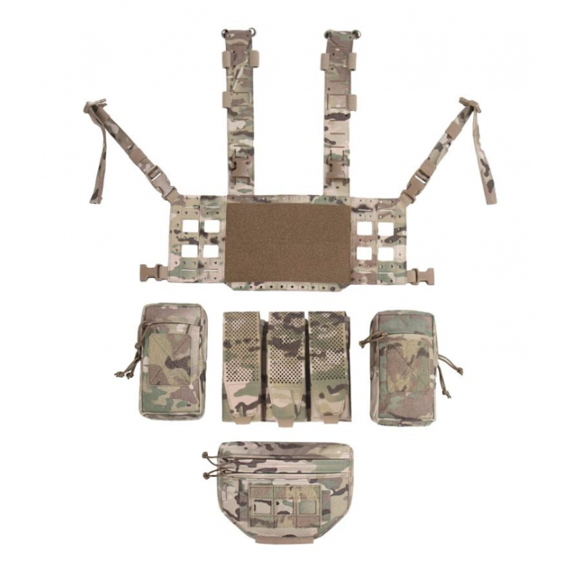 CHEST RIG WARRIOR ASSAULT MCR CHAMELEON LASER CUT X HARNESS PLATE ...