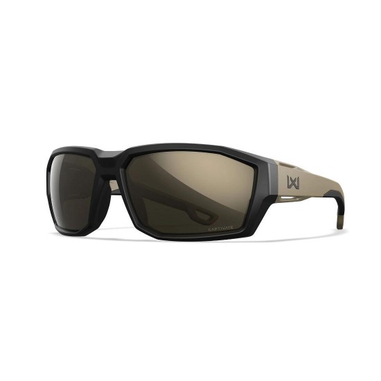 Ballistic Sunglasses - Wiley X WX Alpine Captivate Premium Wiley X WX Alpine ballistic sunglasses with Captivate™ lenses. MIL-PRF-32432A certified, featuring Venturi anti-fog technology and uncompromising eye protection