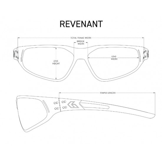 GATORZ Revenant Ballistics - Βαλλιστικά Γυαλιά MIL-SPEC με Anti-Fog Φακούς ANSI Z87.1+ - GZ-21-002